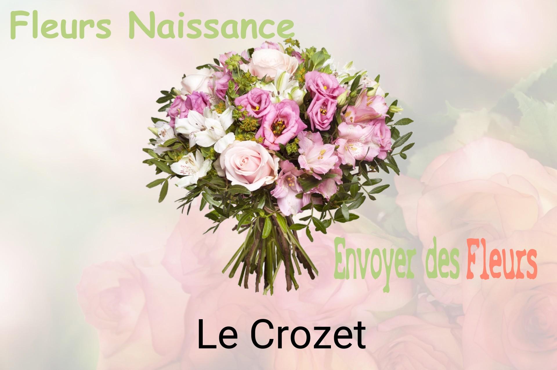 Bouquet de fleurs de naissance livré à Le Crozet